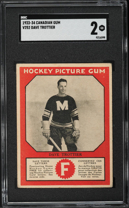 monです！ 1933 V252 Canadian Gum Dit Clapper ROOKIE PSA 6 EXMT on