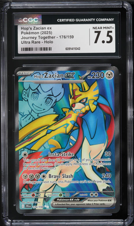 2025 Pokemon Scarlet & Violet Journey Together SIR Hop's Zacian ex