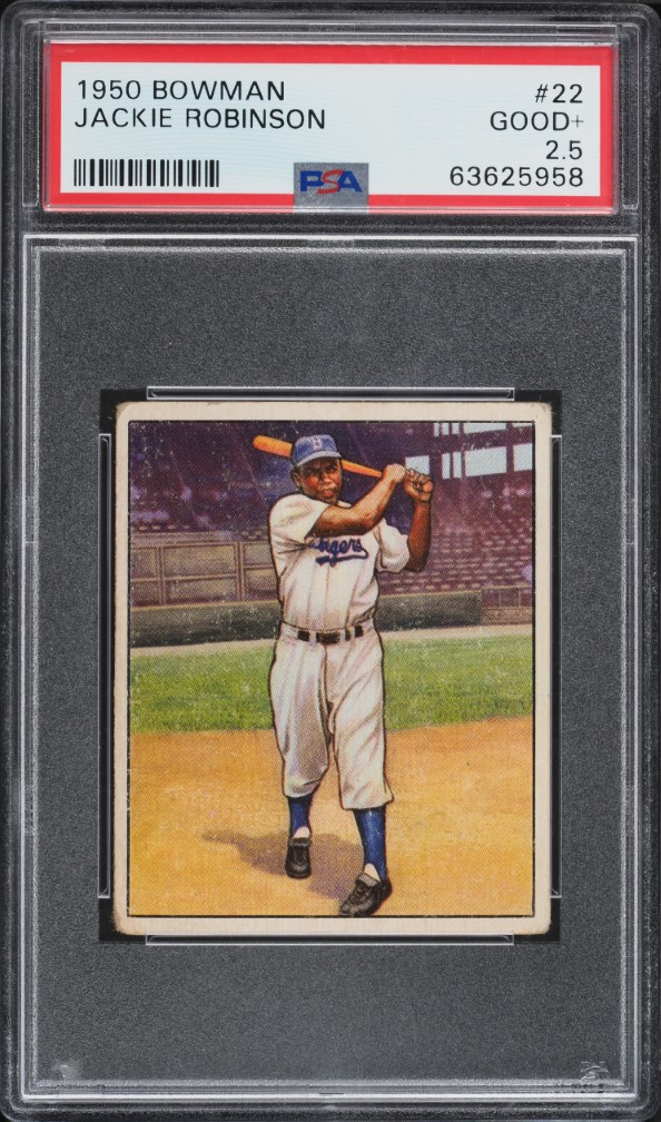 1950 Bowman Jackie Robinson #22 PSA 2.5 GD+