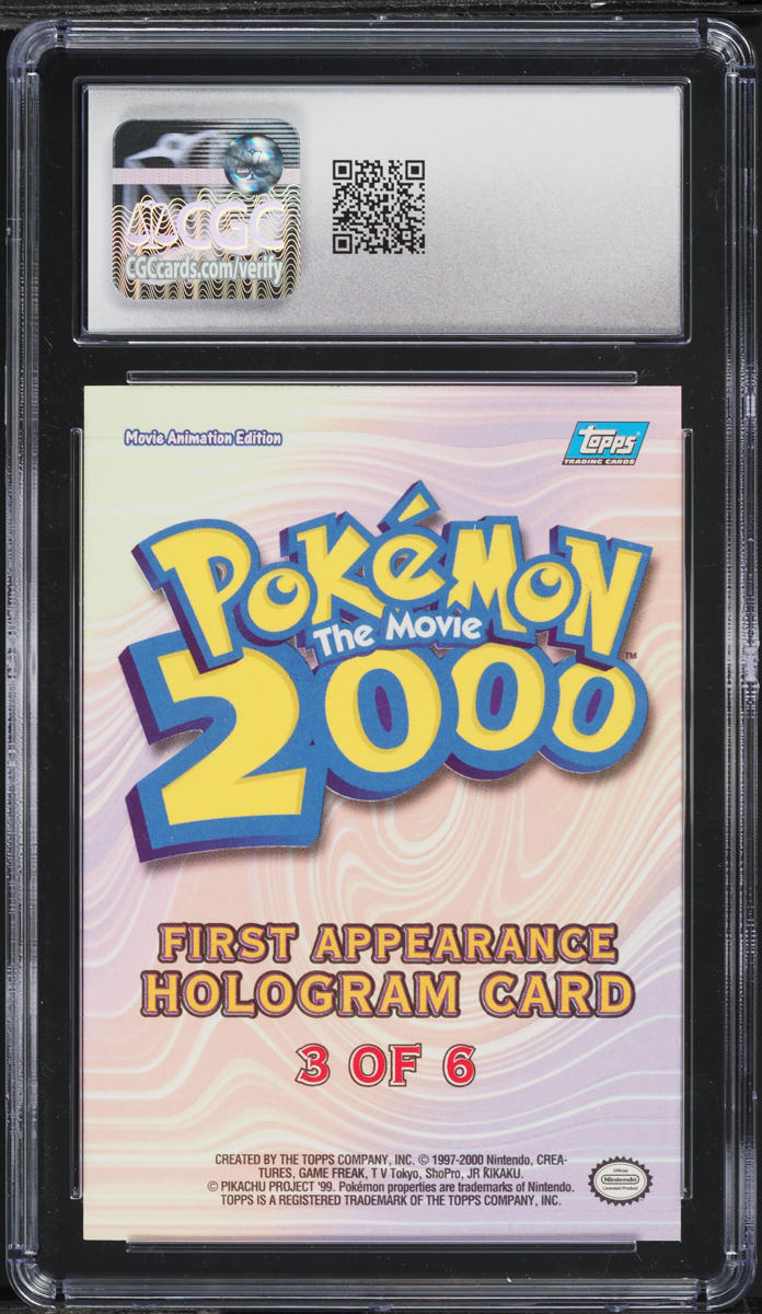 2000 Topps Pokemon The Movie First Appearance Hologram Bellossom #3 CGC 10 GEM