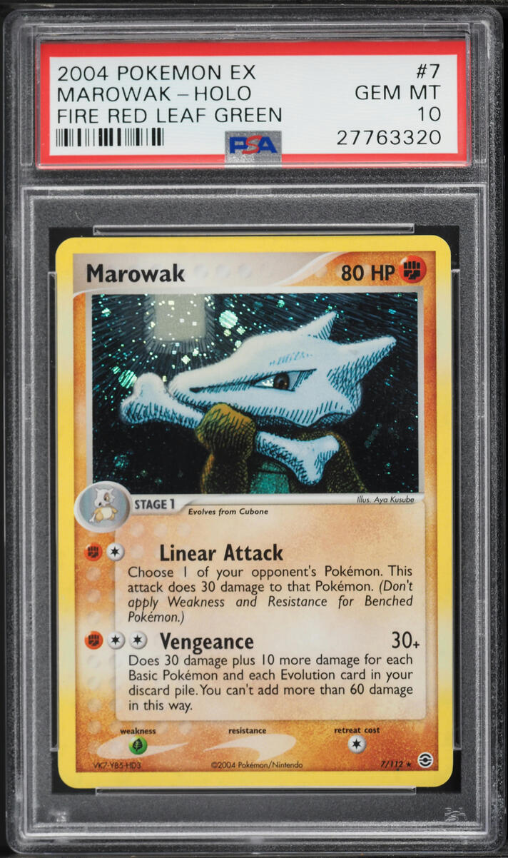 2004 Pokemon EX Fire Red & Leaf Green Holo Marowak #7 PSA 10 GEM MINT