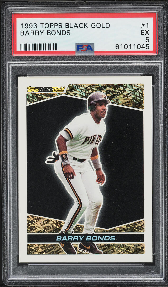 1993 Topps Black Gold Barry Bonds #1 PSA 5 EX