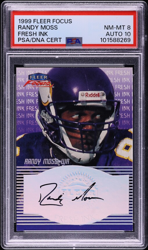 1998 Ultra Masterpiece Randy Moss ROOKIE 1/1 #207P PSA 5 EX on