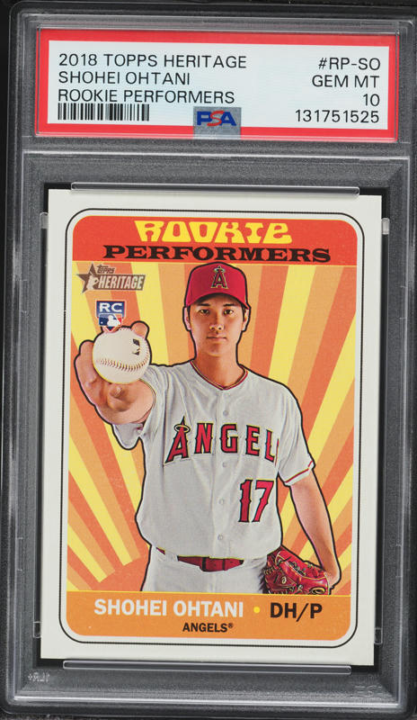 2019 Topps Heritage Silver Metal Shohei Ohtani #430 PSA 9 MINT on