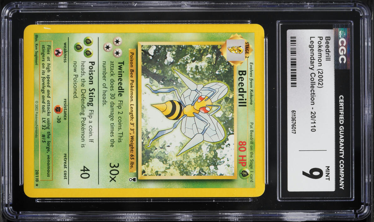 2002 Pokemon Legendary Collection Beedrill #20 CGC 9 MINT