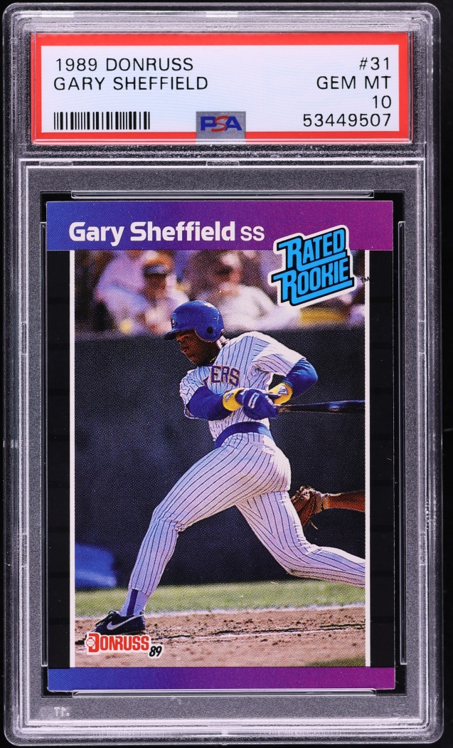 1989 Donruss Gary Sheffield ROOKIE #31 PSA 10 GEM MINT