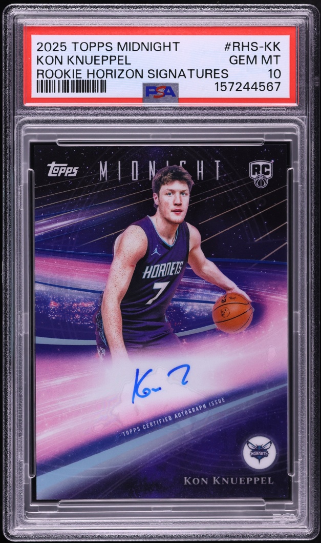 2025 Topps Midnight Horizon Kon Knueppel ROOKIE AUTO #RHS-KK PSA 10 GEM MINT