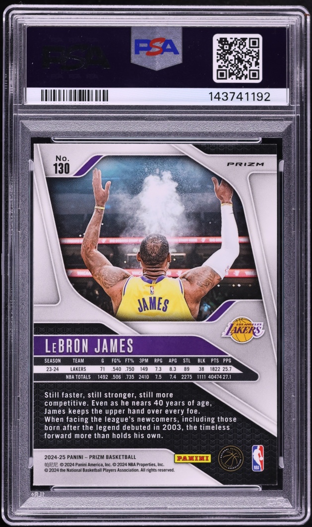 2024 Panini Prizm Glitter LeBron James #130 PSA 10 GEM MINT