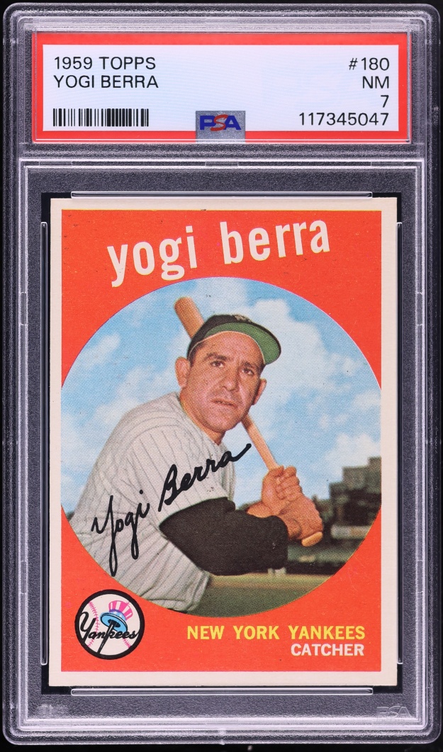1959 Topps Yogi Berra #180 PSA 7 NRMT