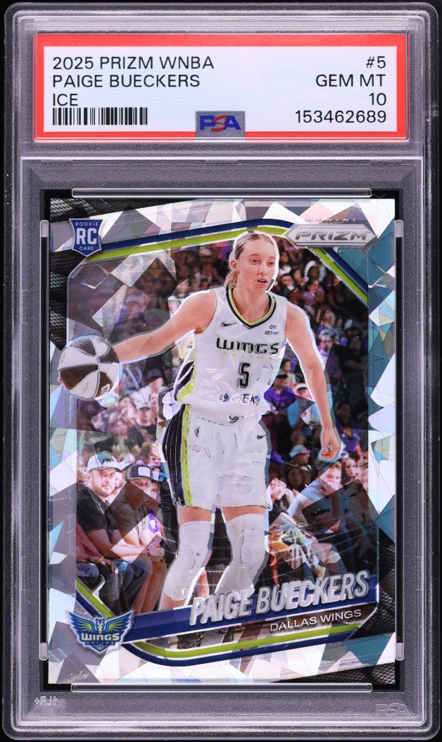 2025 Panini Prizm WNBA Ice Paige Bueckers ROOKIE #5 PSA 10 GEM MINT