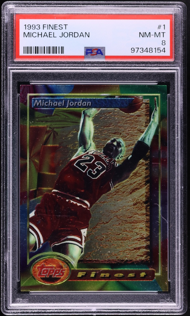1993 Finest Basketball Michael Jordan #1 PSA 8 NM-MT