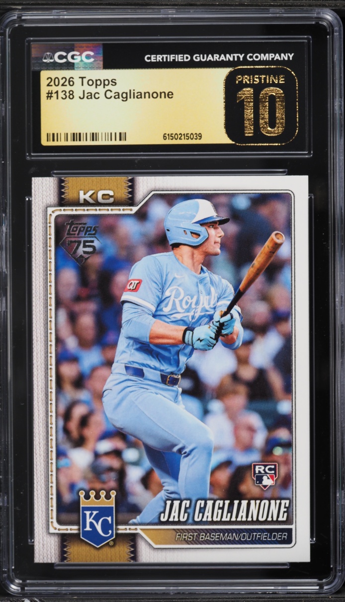 2026 Topps Jac Caglianone ROOKIE #138 CGC 10 PRISTINE