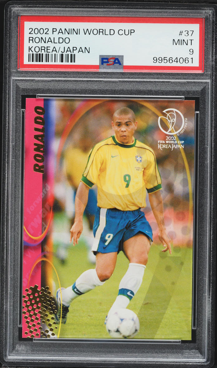 2002 Panini World Cup Korea Japan Ronaldo #37 PSA 9 MINT