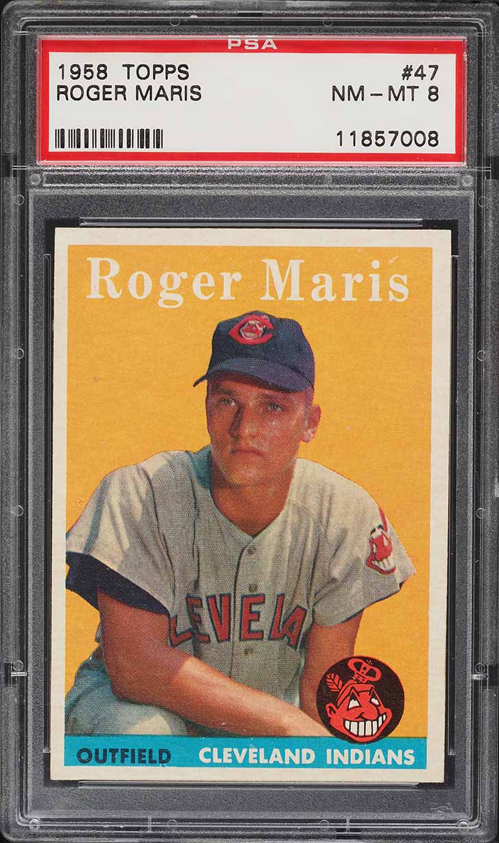 1958 Topps Roger Maris ROOKIE #47 PSA 8 NM-MT