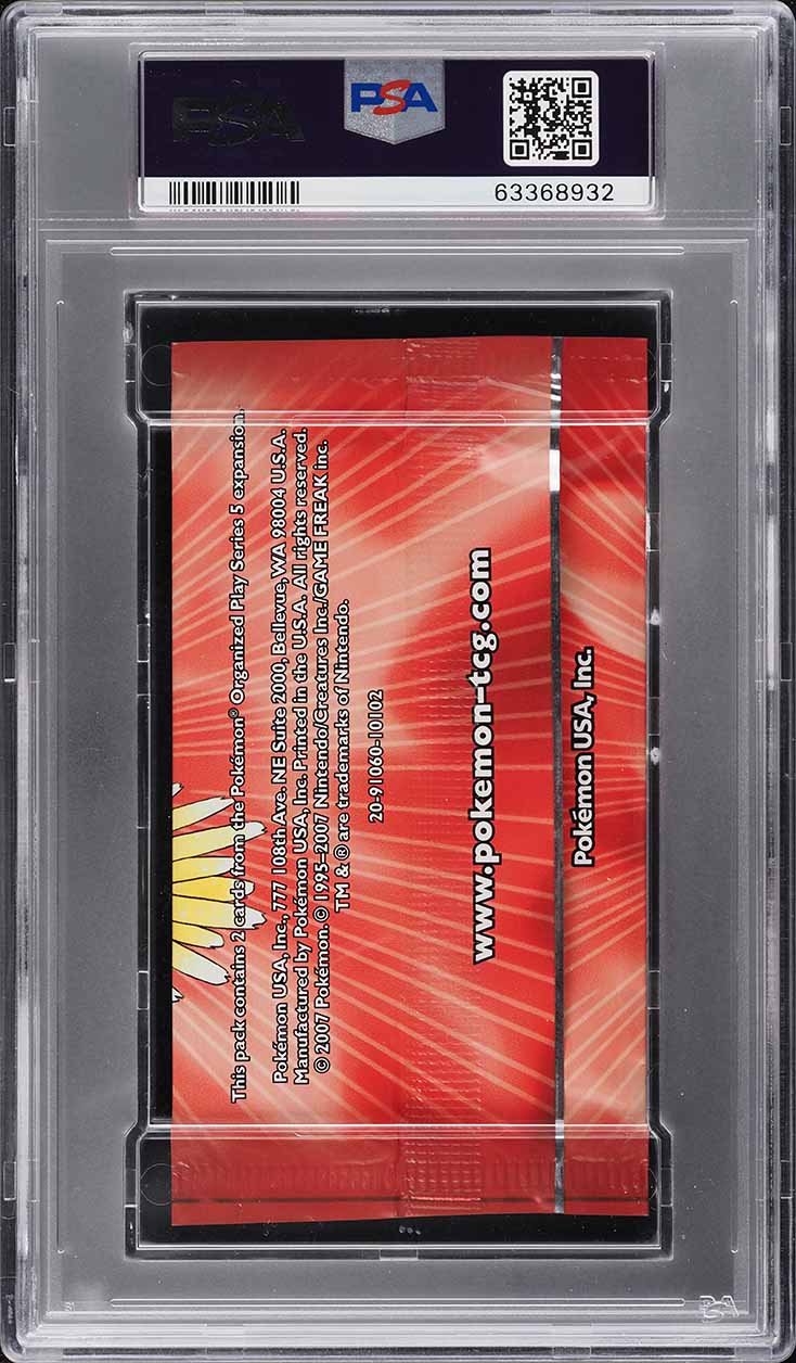 2007 Pokemon Pop Series 5 Booster Pack PSA 10 GEM MINT