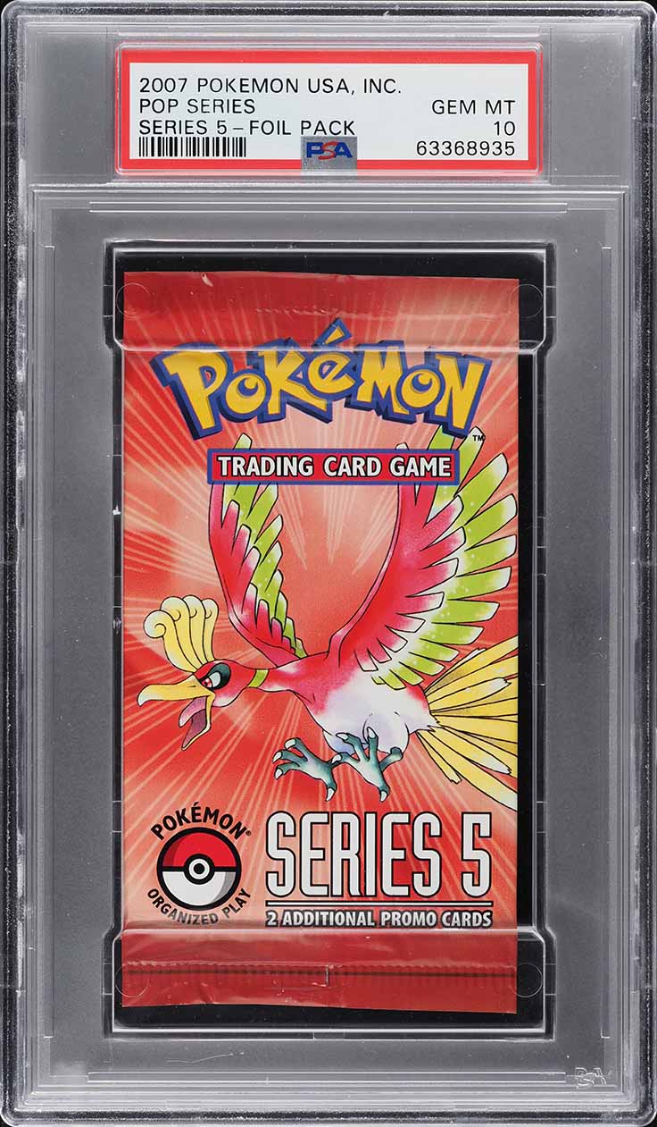 2007 Pokemon Pop Series 5 Booster Pack PSA 10 GEM MINT