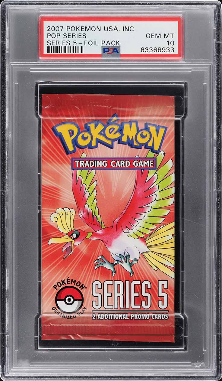 2007 Pokemon Pop Series 5 Booster Pack PSA 10 GEM MINT