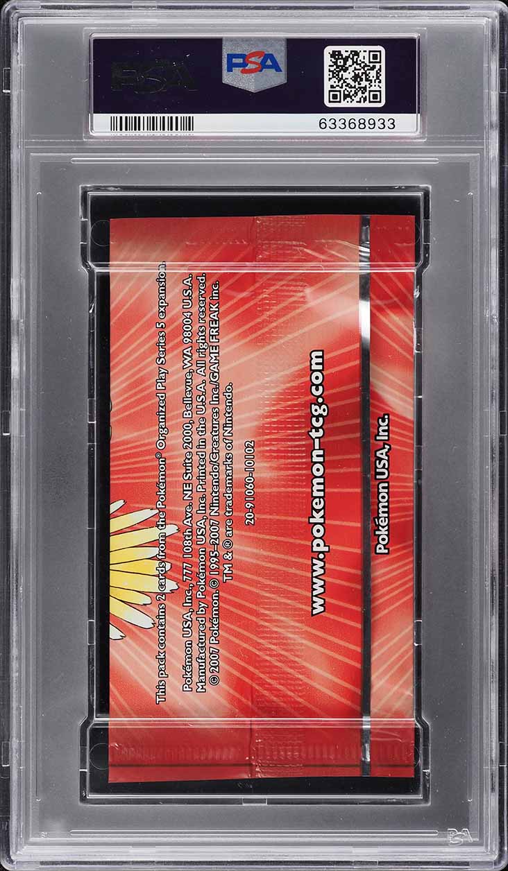 2007 Pokemon Pop Series 5 Booster Pack PSA 10 GEM MINT