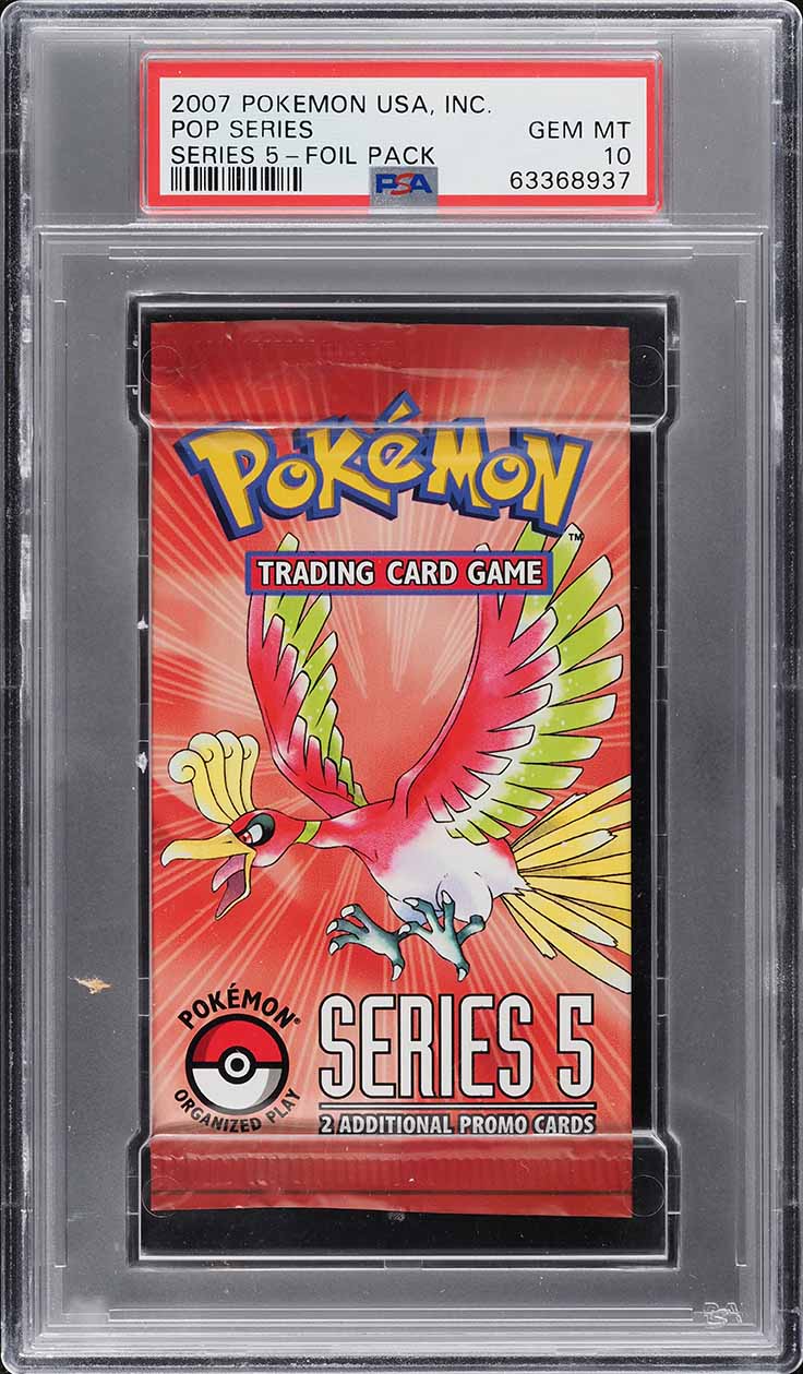 2007 Pokemon Pop Series 5 Booster Pack PSA 10 GEM MINT