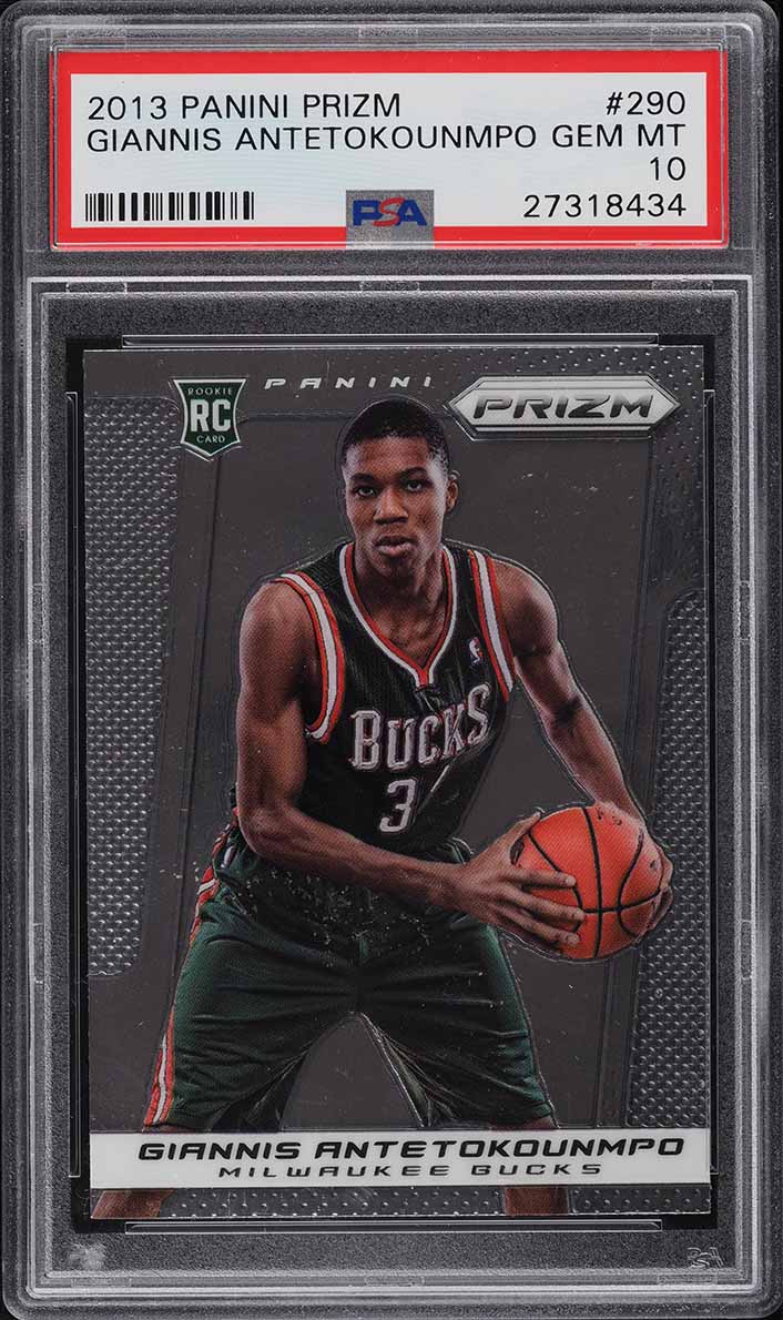 2013 Panini Prizm Giannis Antetokounmpo ROOKIE #290 PSA 10 GEM MINT