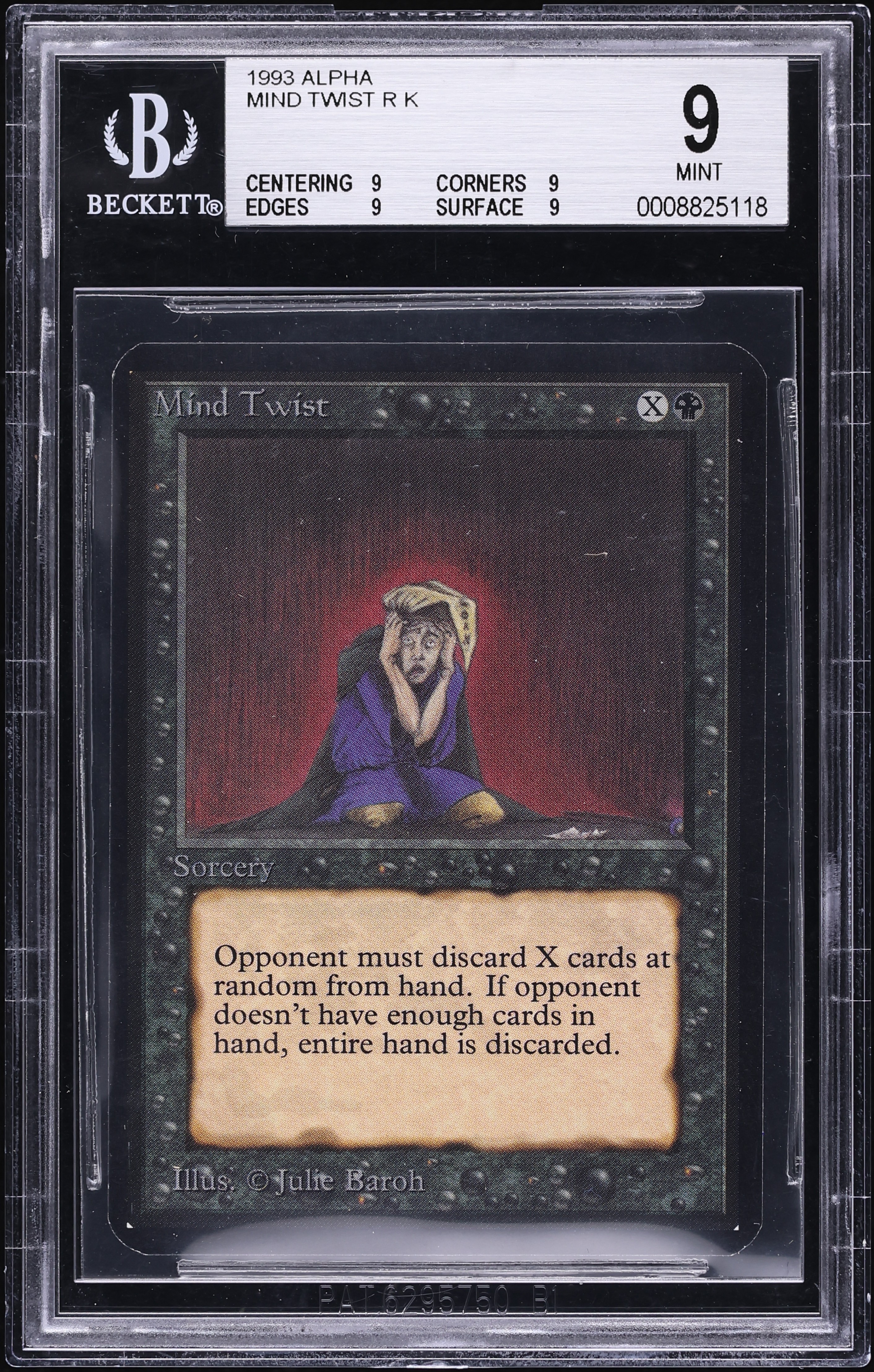 1993 Magic The Gathering MTG Alpha Mind Twist BGS 9 MINT