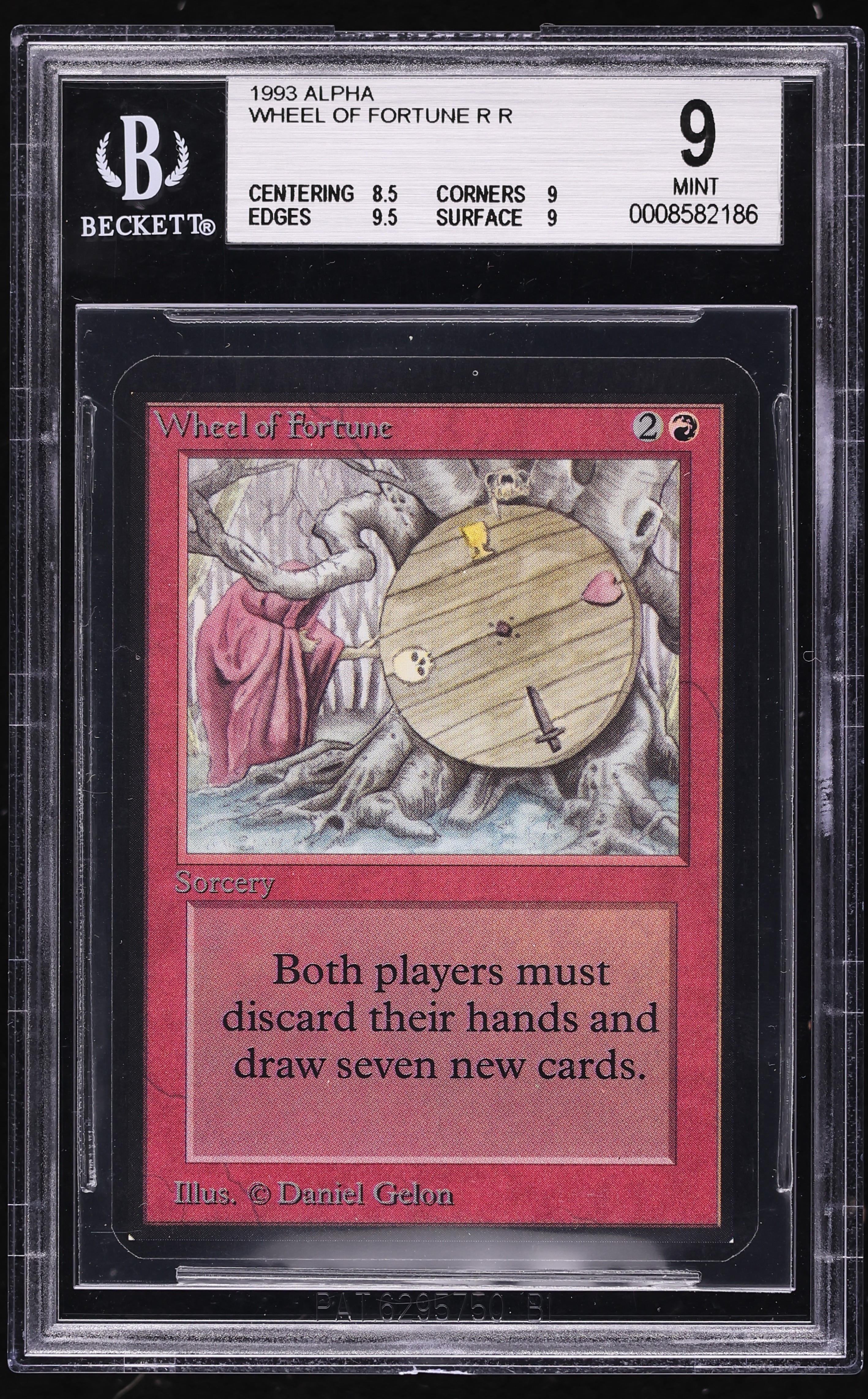 1993 Magic The Gathering MTG Alpha Wheel Of Fortune BGS 9 MINT