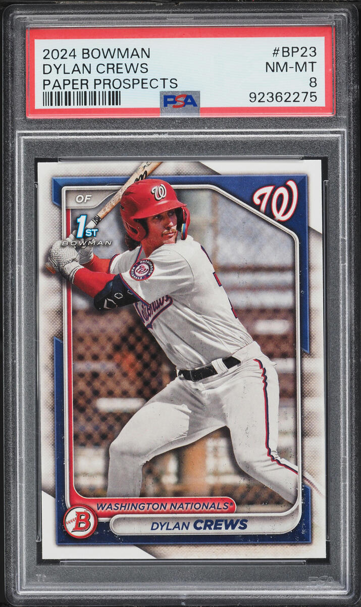 2024 Bowman Paper Dylan Crews PROSPECT #BP-23 PSA 8 NM-MT