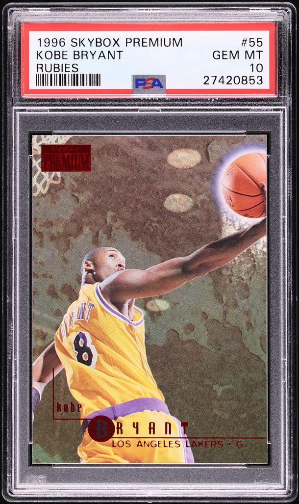 1996 Skybox Premium Rubies Kobe Bryant ROOKIE #55 PSA 10 GEM MINT