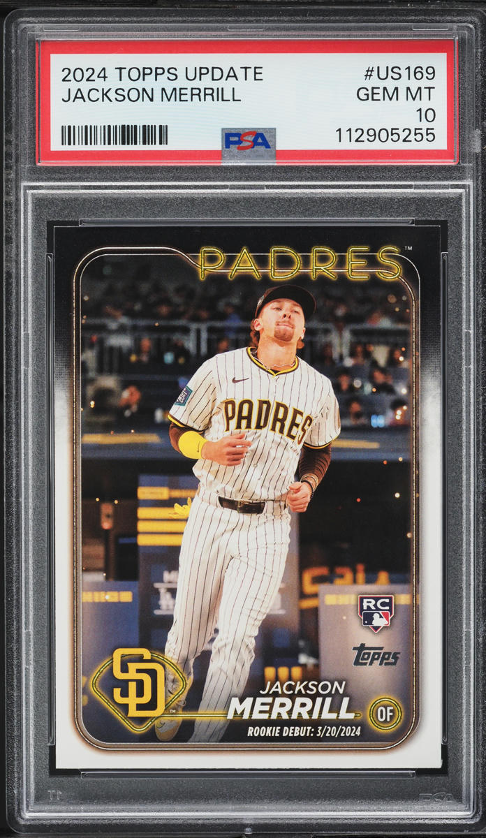 2024 Topps Update Jackson Merrill ROOKIE #US169 PSA 10 GEM MINT