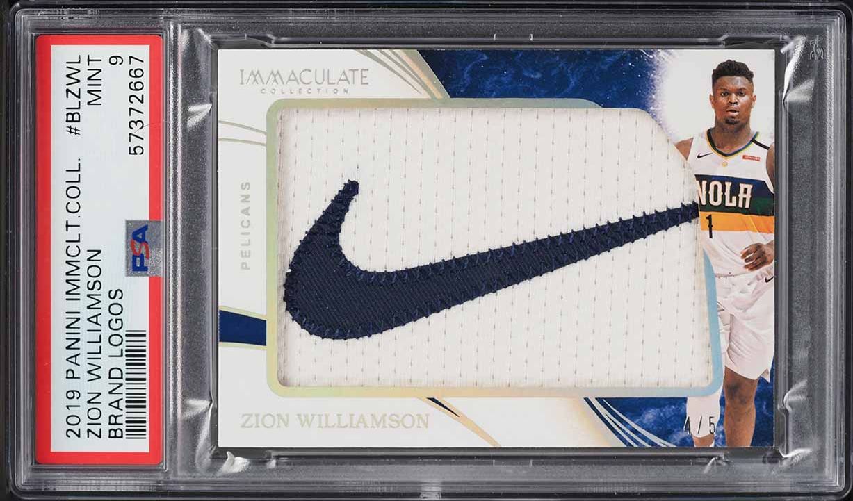 2022 Hoops Remembrance Zion Williamson ROOKIE PATCH #RR-ZWN SGC 8