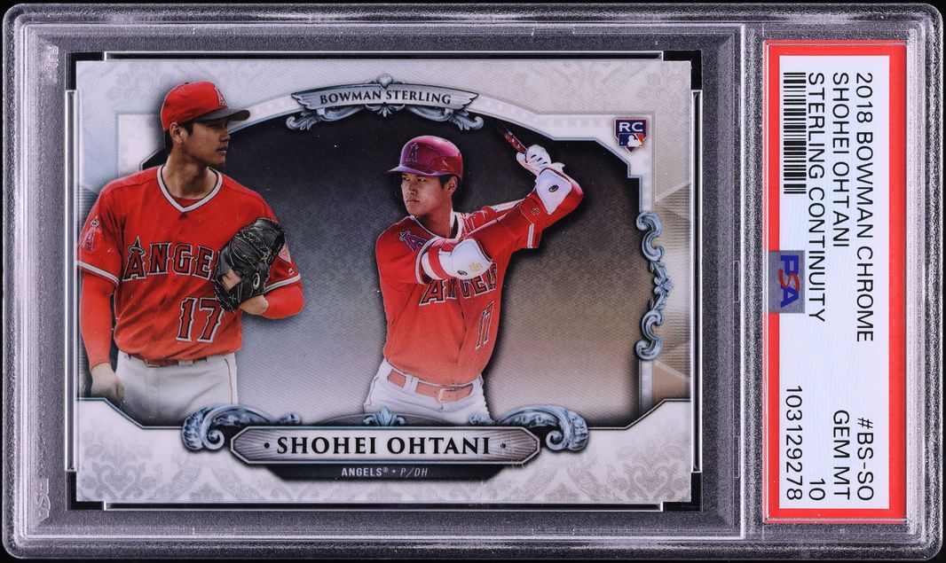 2018 Bowman Chrome Sterling Continuity Shohei Ohtani ROOKIE #BS-SO PSA 10 GEM MINT