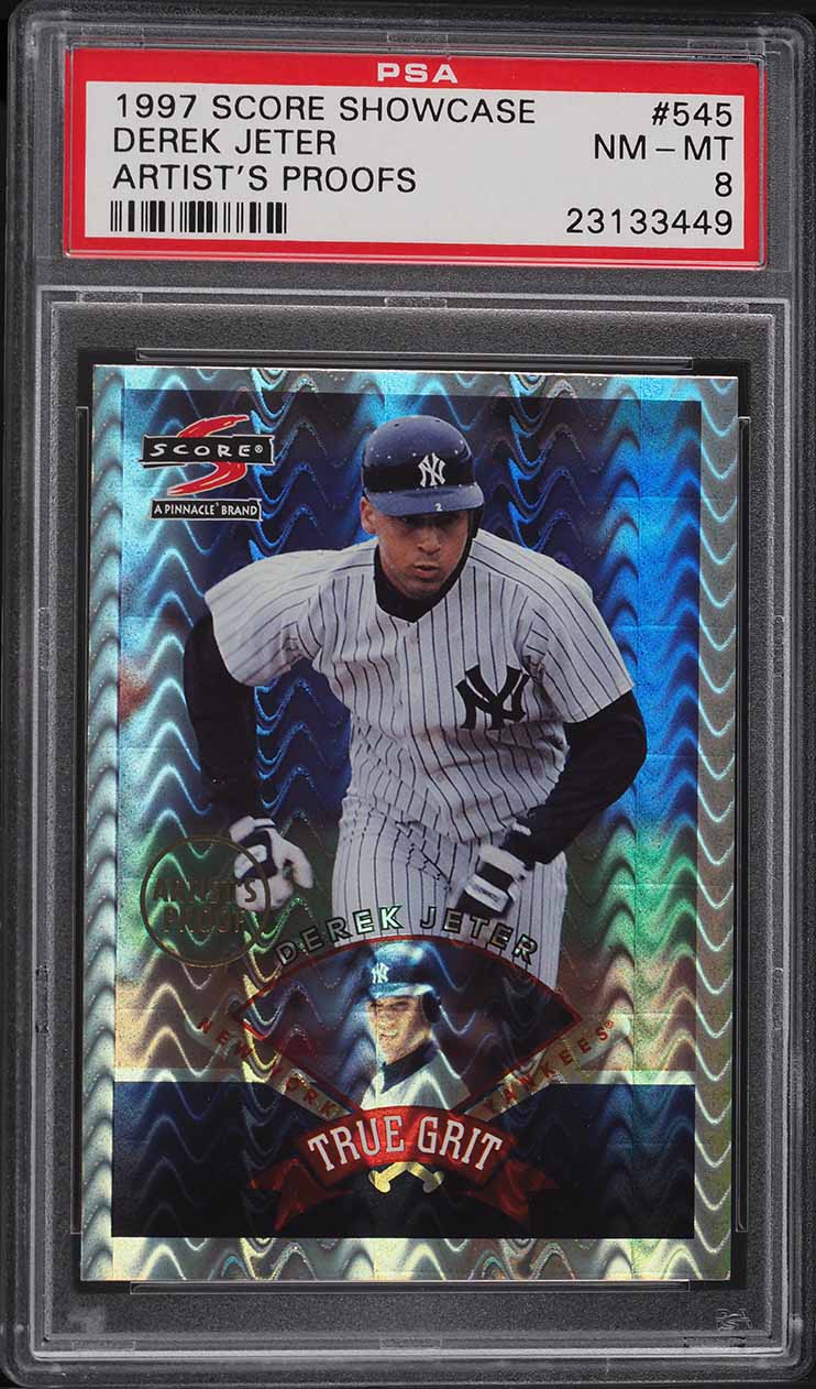 1997 Score Showcase Artist's Proofs Derek Jeter #545 PSA 8