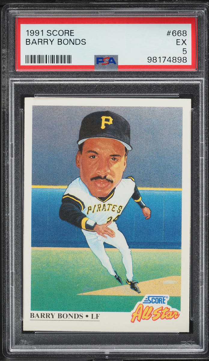 1991 Score Barry Bonds #668 PSA 5 EX
