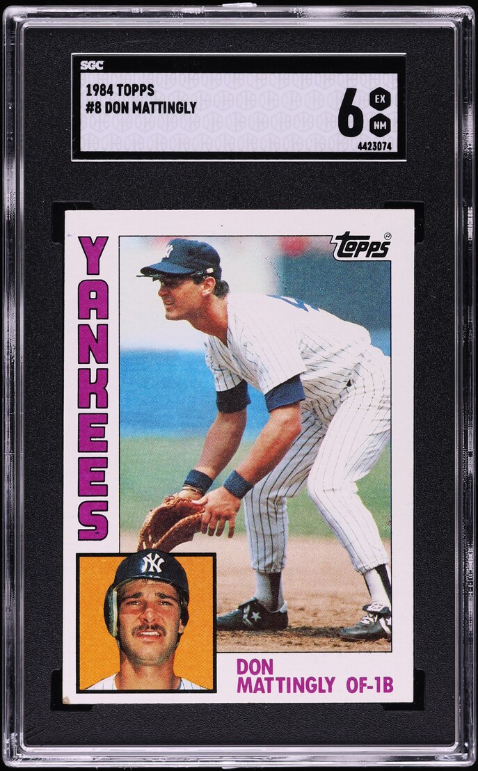 1984 Topps Don Mattingly ROOKIE #8 SGC 6 EXMT