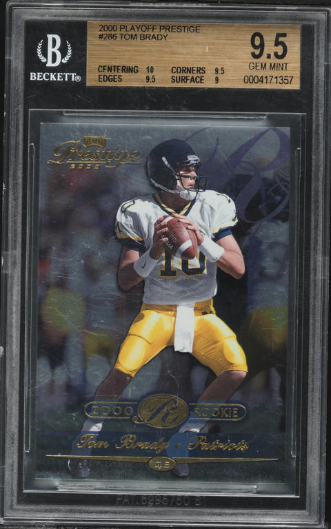 その他 2000 PACIFIC #403 TOM BRADY BGS 8.5 Tom Brady 2000 Pacific #403 Base Price Guide - Sports Card Investor