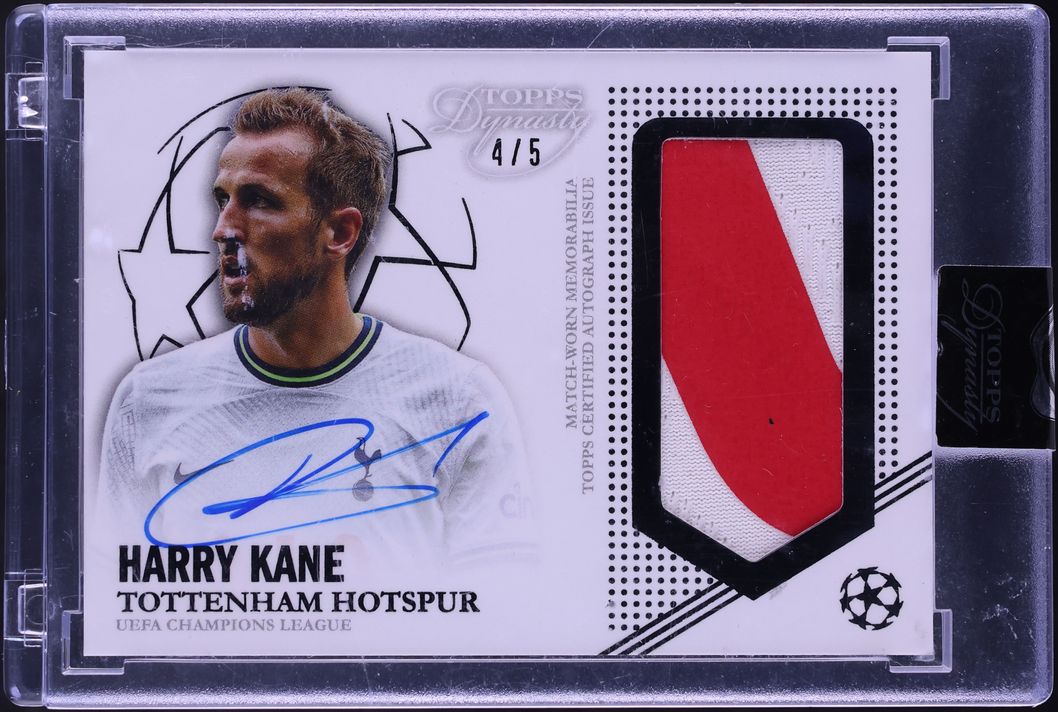 2022 Topps Dynasty UEFA Champions League Black Harry Kane PATCH AUTO /5 #AP-HK4 - Photo 1