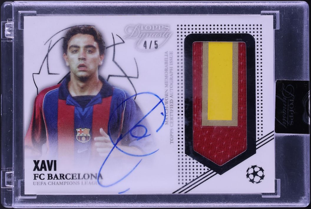2022 Topps Dynasty UEFA Champions League Black Xavi PATCH AUTO /5 #AP-X4 - Photo 1
