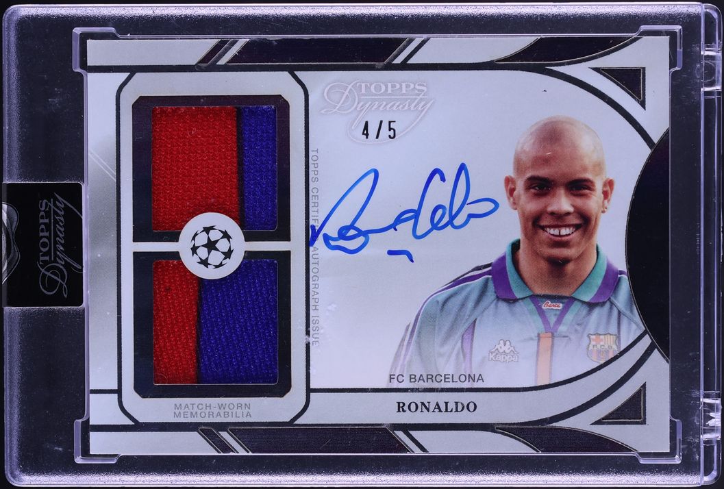 2024 Topps Dynasty UEFA Club Competitions Dual Black Ronaldo PATCH AUTO /5 #ADRL-R - Photo 1