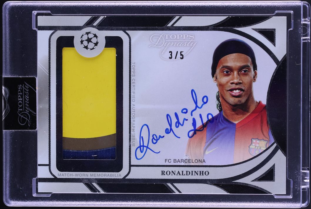 2024 Topps Dynasty UEFA Club Competitions Black Ronaldinho PATCH AUTO /5 #APL-RH1 - Photo 1
