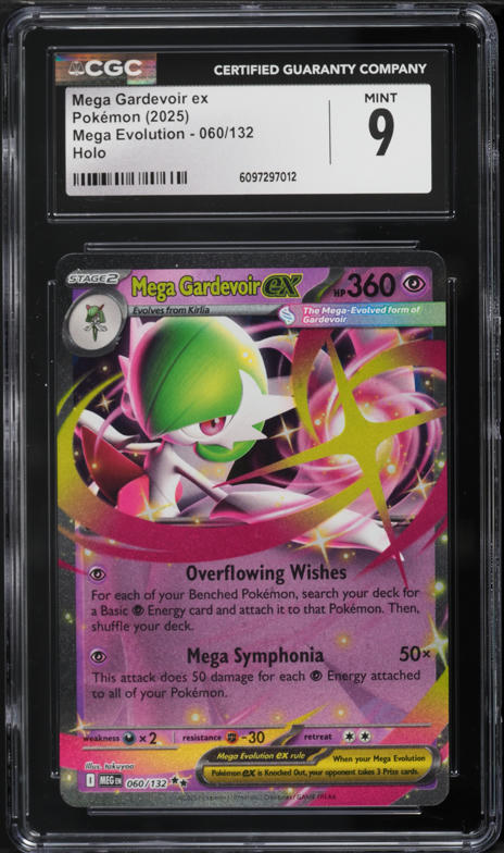 2025 Pokemon Mega Evolution Holo Mega Gardevoir ex #60 CGC 10