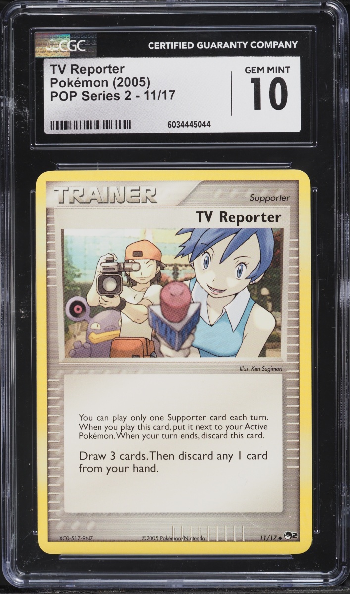 2005 Pokemon Pop Series 2 TV Reporter #11 CGC 10 GEM MINT