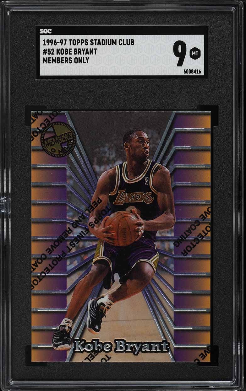 Kobe Bryant K.O.B.E. 12インチレコード 1996 Stadium Club R12 Kobe Bryant ROOKIE #R12 SGC 8 NM-MT on