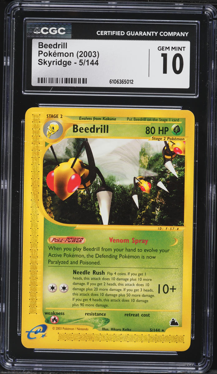 2003 Pokemon Skyridge Beedrill #5 CGC 10 GEM MINT