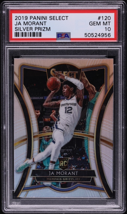 2019 Select Premier Level Silver Prizm Ja Morant ROOKIE #120 PSA 10 GEM MINT