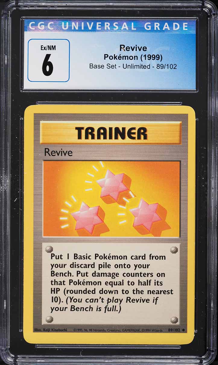 1999 Pokemon Base Set Revive #89 CGC 6 EXMT
