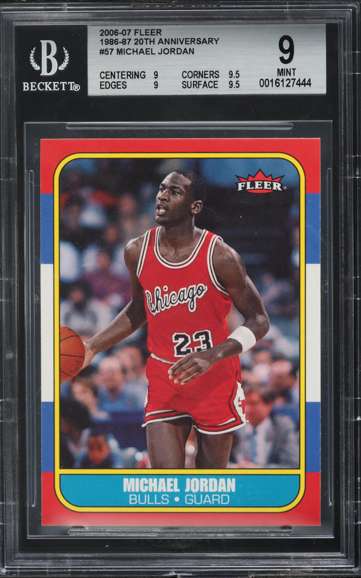 2006 Fleer '86 20th Anniversary Michael Jordan #57 BGS 9 MINT