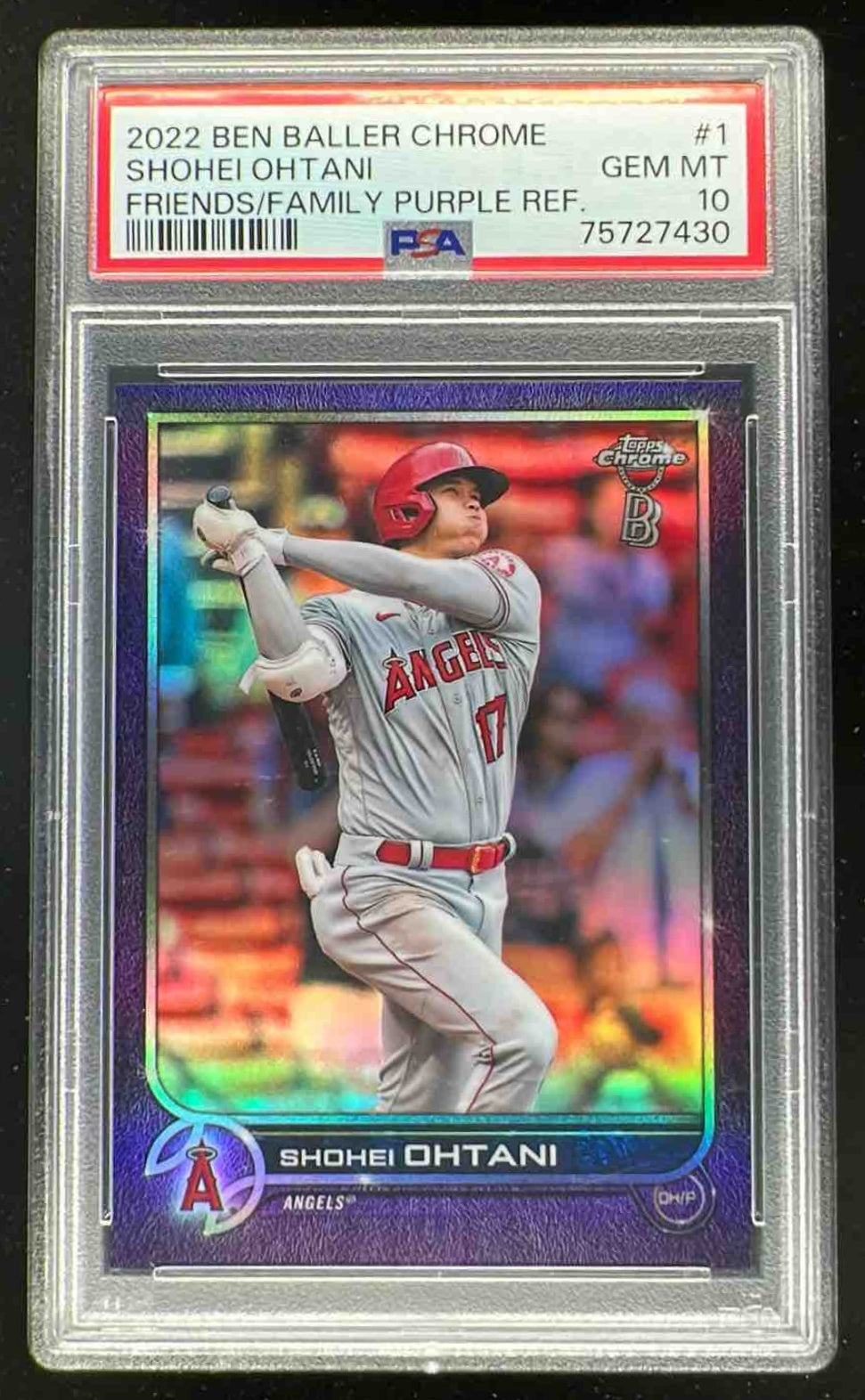 2022 Topps Chrome Shohei Ohtani #1 PSA 10 GEM MINT on Fanatics Collect