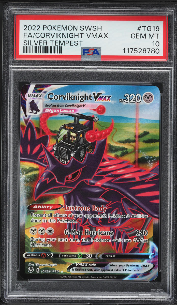 2022 Pokemon SWSH Silver Tempest CHR Corviknight VMAX #TG19 PSA 10 GEM MINT