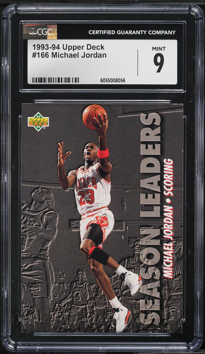 1993 Upper Deck Basketball Michael Jordan #166 CGC 9 MINT