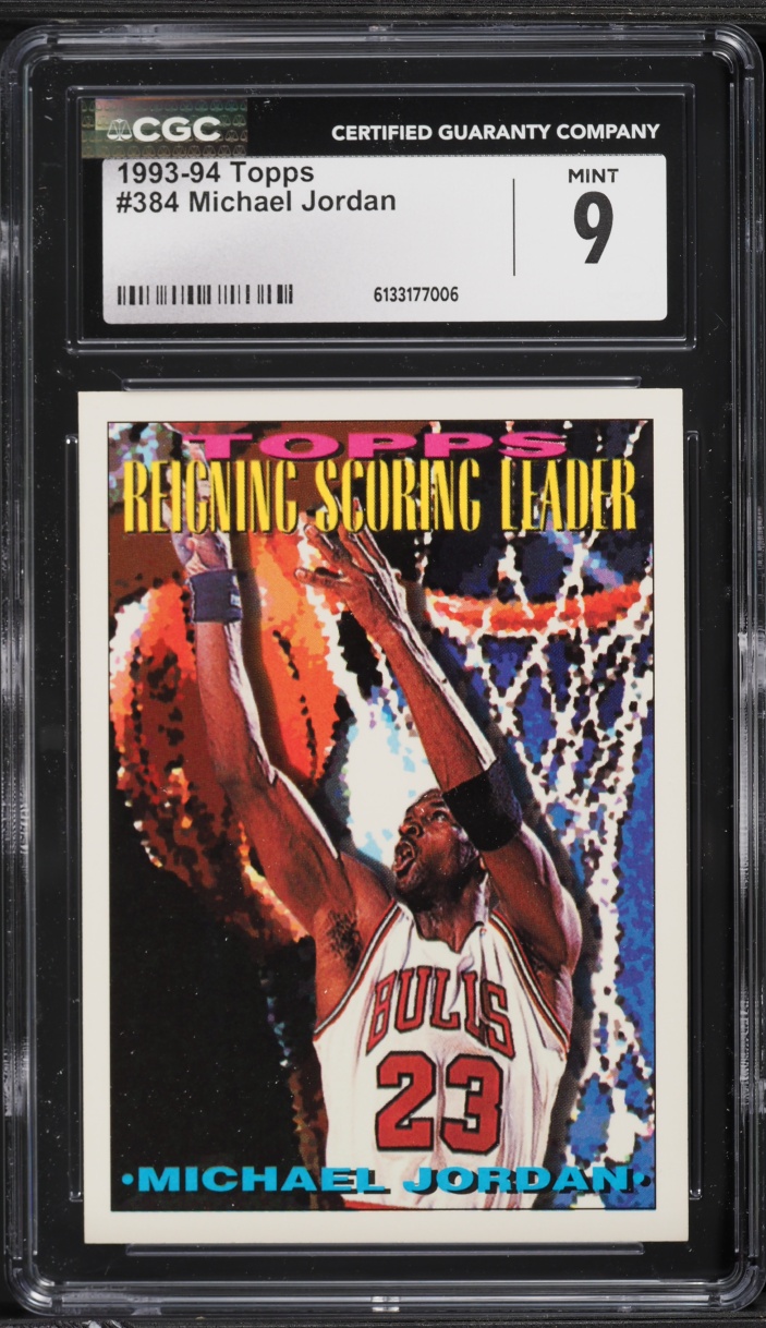 1993 Topps Basketball Michael Jordan #384 CGC 9 MINT